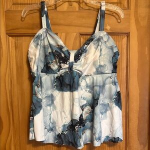 Women’s Tankini Swimsuit With Shorts Adjustable Straps Lined Removable Pads 3XL